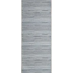 Denim Woven Lines Indoor/Outdoor Runner, 1x4