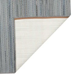Denim Woven Lines Indoor/Outdoor Runner, 1x4