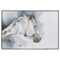 Derby Hand Embellished Horse Framed Canvas Print