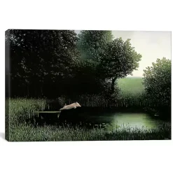 Diving Pig Canvas Art Print