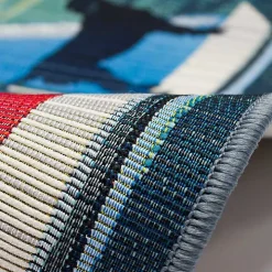 Dogs on Sailboats Indoor/Outdoor Rug, 3x4