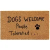 Dogs Welcome Coir Doormat