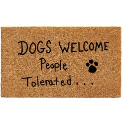 Dogs Welcome Coir Doormat