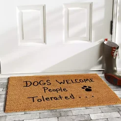 Dogs Welcome Coir Doormat