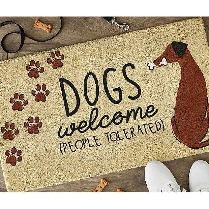 Dogs Welcome People Tolerated Doormat