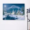 Dreamy Christmas Village Canvas Art Print