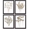 Dried Florals 4-pc. Framed Canvas Art Print Set