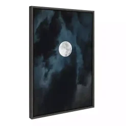 Driftless Moon Framed Canvas Art Print