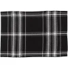 Dual White and Black Cotton Placemats, Set of 4