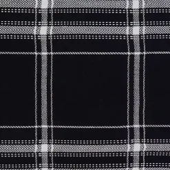 Dual White and Black Cotton Placemats, Set of 4