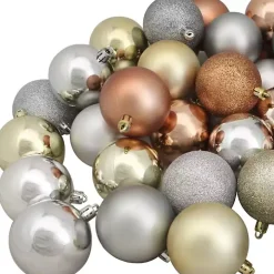 Earth Tones Shatterproof Ball Ornaments, Set of 60