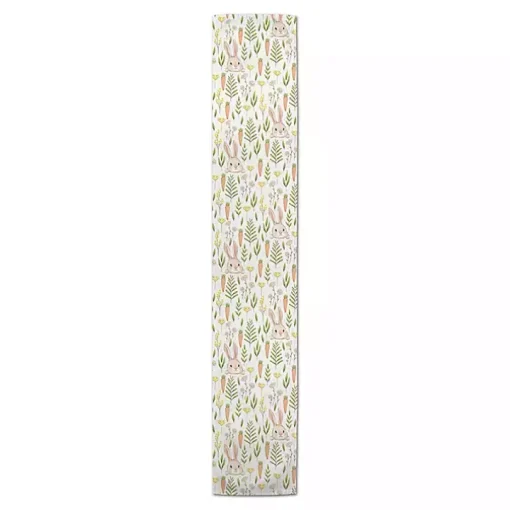 Easter Bunnies and Carrots Table Runner, 72 in.