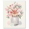 Easter Bunny Bucket Canvas Art Print