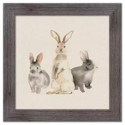Easter Bunny Trio Framed Art Print
