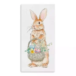 Easter Bunny's Basket Canvas Art Print