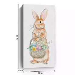 Easter Bunny's Basket Canvas Art Print