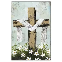 Easter Cross Canvas Art Print