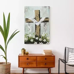 Easter Cross Canvas Art Print