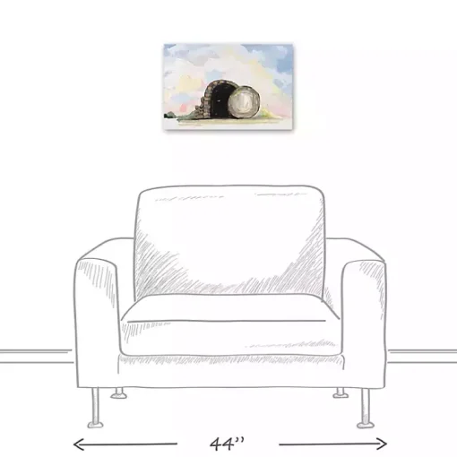 Easter Tomb Painterly Canvas Wall Art