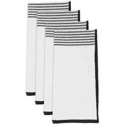 Elegant Stripe Napkins, Set of 4