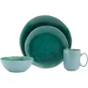 Emerald Crackle Glazed 16-pc. Dinnerware Set