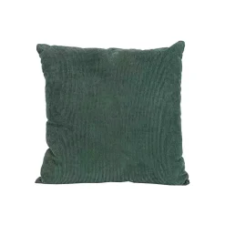 Emerald Velvet Corduroy Throw Pillow