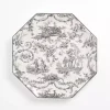 Emery Black Toile Dinner Plate