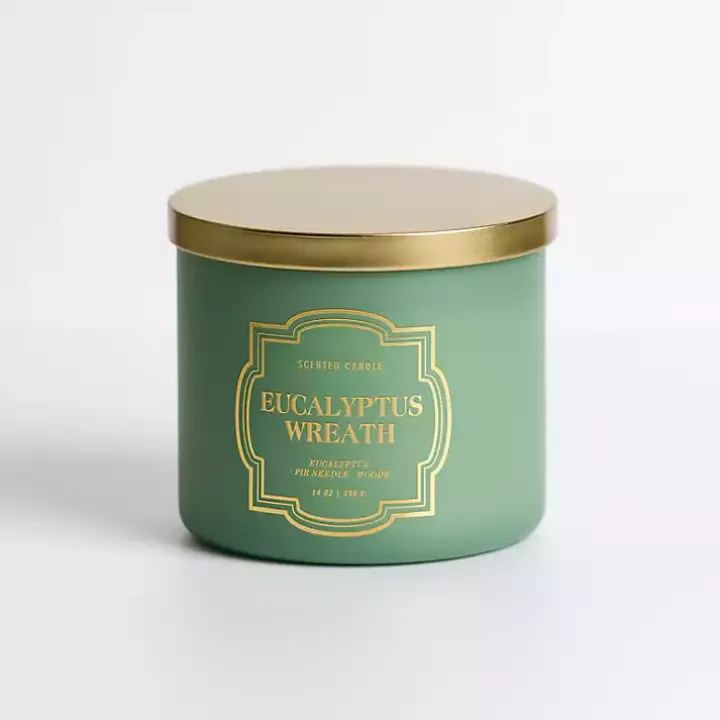 Eucalyptus Wreath Triple Wick Jar Candle