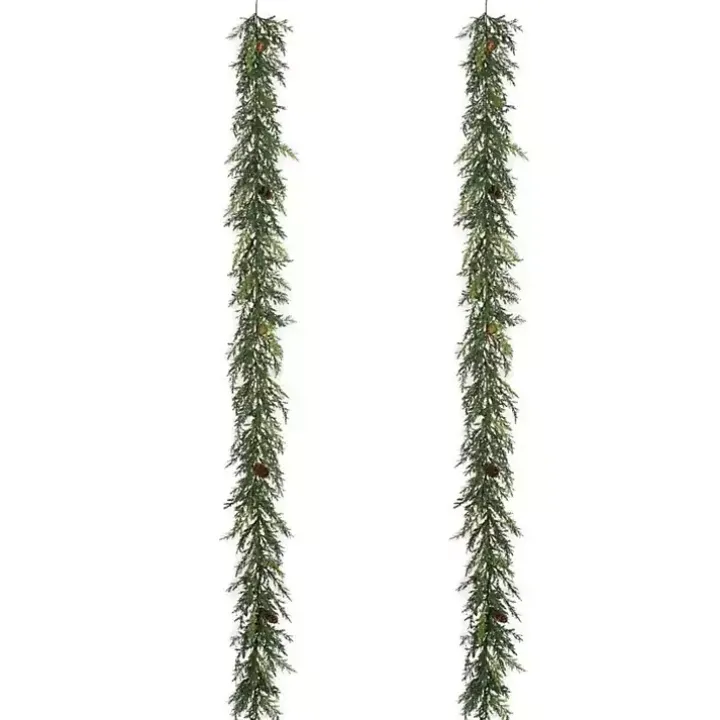 Evergreen Abrovitae Garlands, Set of 2