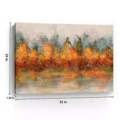 Fall Abstract Canvas Art Print, 32x24 in.