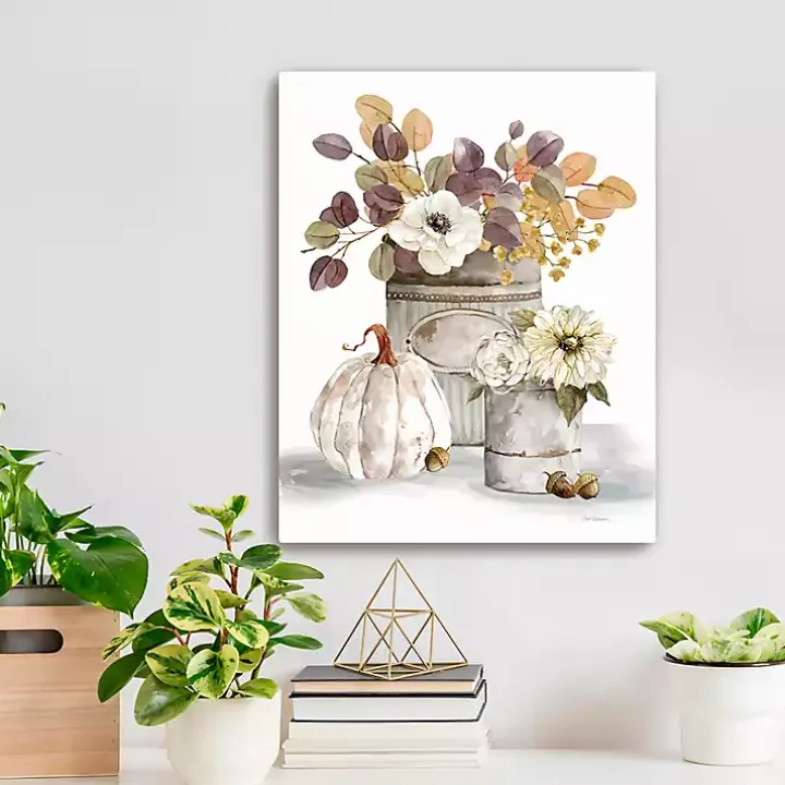 Fall Florals Canvas Art Print, 16x20 in.
