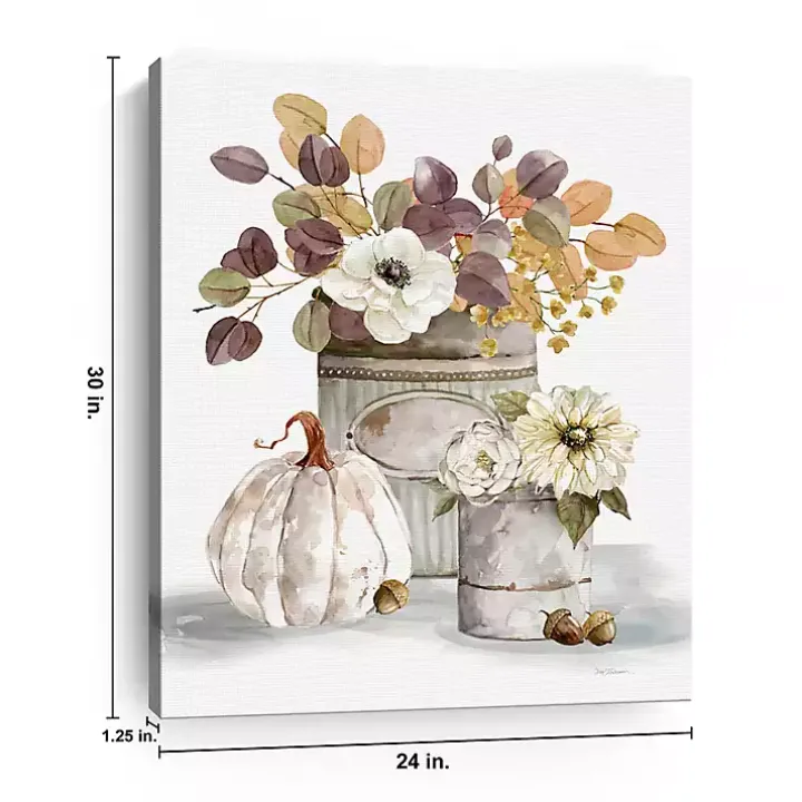 Fall Florals Canvas Art Print, 24x30 in.