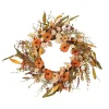 Fall Flowers and Foliage Spiral Wreath, 22 in.