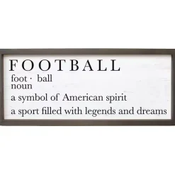 Fall Football Framed Wall Plaque