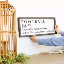 Fall Football Framed Wall Plaque