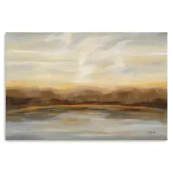Fall Lake Sunset Canvas Art Print, 48x32 in.