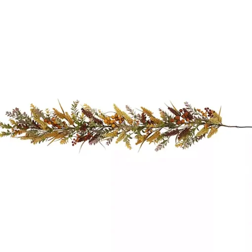 Fall Leaves and Berries Garland, 5 ft.