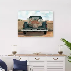 Fall Market Truck Canvas Art Print, 32x24 in.