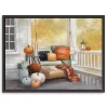 Fall Porch Swing Canvas Wall Art