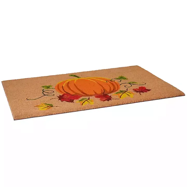 Fall Pumpkin Coir Doormat