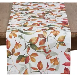 Falling Leaves Acorn Harvest Table Runner