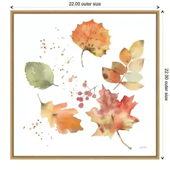 Falling Leaves Framed Wall Art