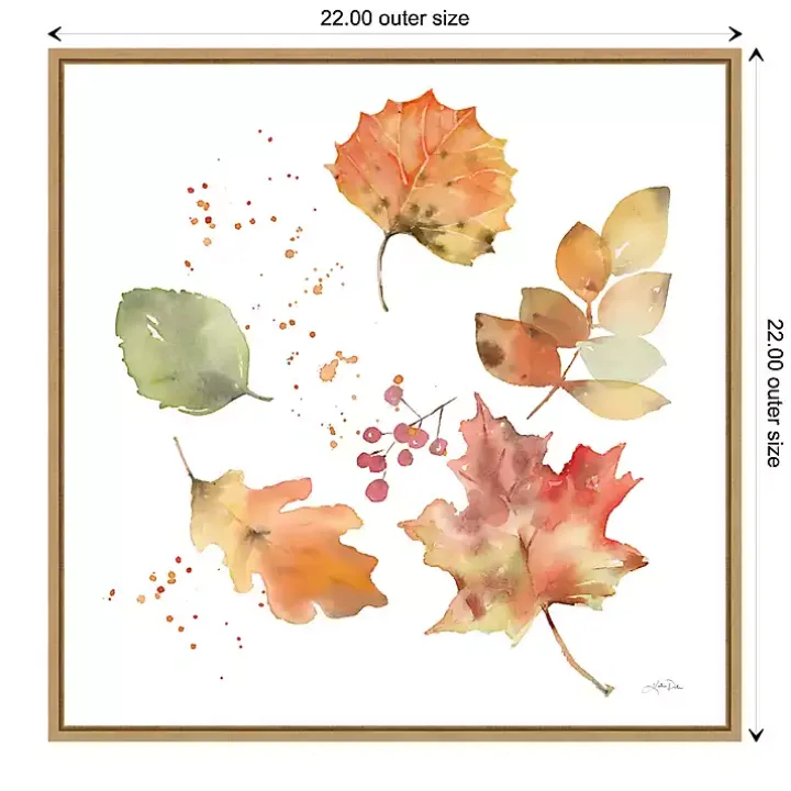 Falling Leaves Framed Wall Art