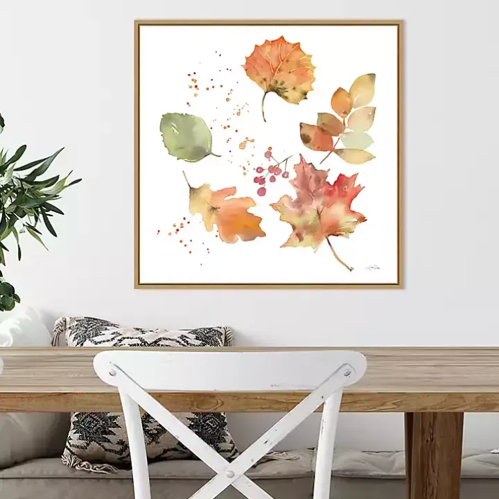 Falling Leaves Framed Wall Art