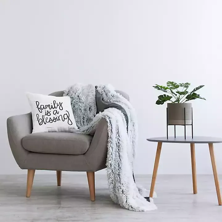 Family is a Blessing Harvest Throw Pillow