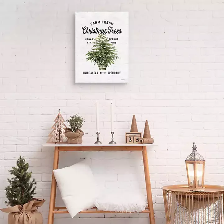 Farm Fresh Christmas Trees Canvas Print