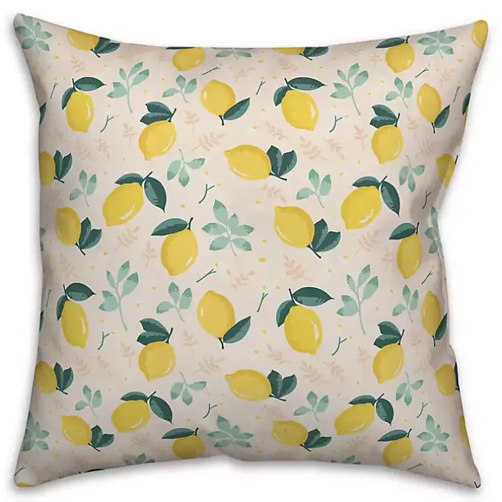 Farmhouse Lemons Reversible Pillow
