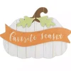 Favorite Season Pumpkin Wall Plaque