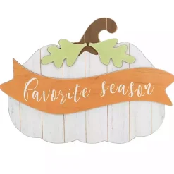 Favorite Season Pumpkin Wall Plaque