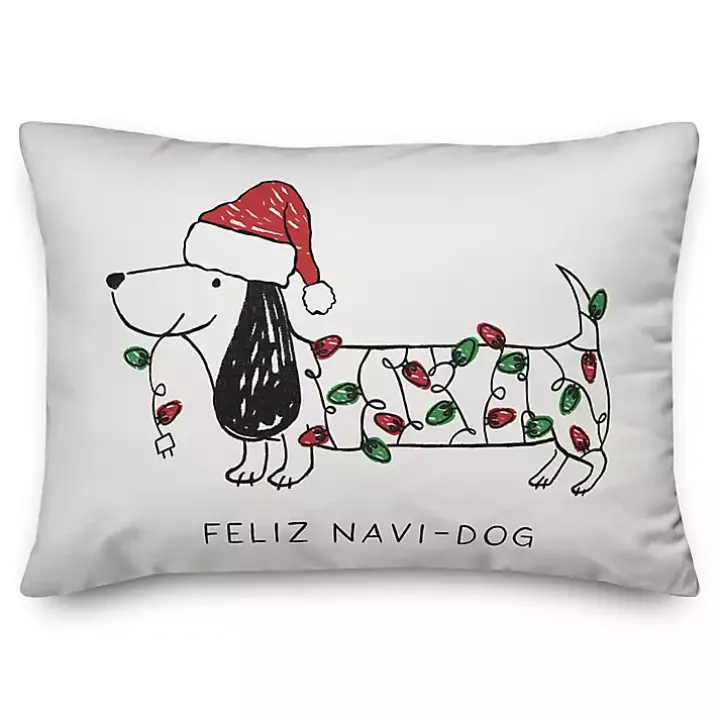 Feliz Navi-Dog Lumbar Pillow